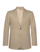 Slim Cotton Linen Suit Blazer GANT Beige
