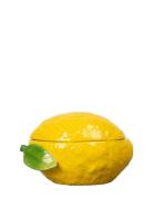 Bowl With Lid Lemon Byon Yellow