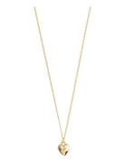 Afroditte Recycled Heart Necklace Gold-Plated Pilgrim Gold