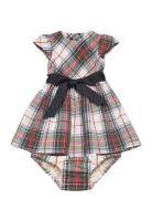 Plaid Fit-And-Flare Dress & Bloomer Ralph Lauren Baby Patterned