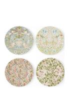 William & Morris Plate Set Of 4 20Cm Morris & Co Patterned