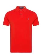 Custom Slim Fit Mesh Polo Shirt Polo Ralph Lauren Red