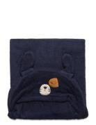Organic Hooded Bath Towel Pippi Blue