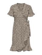 Onlolivia S/S Wrap Dress Wvn Noos ONLY Brown