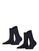 Fine Dot So 2P Esprit Socks Navy