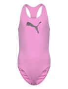 Puma Swim Girls Racerback Swimsuit Puma Swim Pink