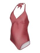 Mlmolly Halter Padded Swimsuit 2F Mamalicious Pink