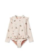 Sille Printed Swimsuit Junior Liewood Cream