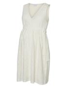 Mllova Tess Sl Jrs Short Dress 2F Mamalicious White
