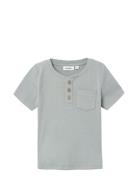 Nmmhalli Ss Slim Top Lil Lil'Atelier Blue