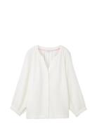 Crinkle Structure Blouse Tom Tailor White