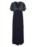 Yaschella Ss Maxi Dress S. - Fest YAS Navy