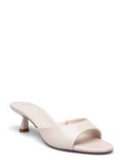 Patent Leather Effect Heeled Sandal Mango Pink