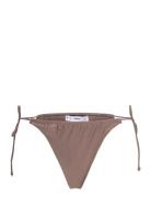 Brazilian Glitter Bikini Bottoms Mango Brown