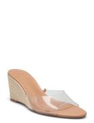 Vinyl Wedge Sandals Mango Beige