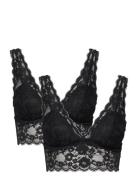 Bra Iris Lace Bralette 2 Pack Lindex Black