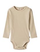 Rib Body L/S Spencer Wheat Beige