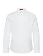 Tjm Slim Stretch Oxford Shirt Tommy Jeans White