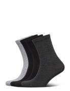 4 Pack Sock Plain Lindex Grey