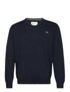 Classic Cotton V-Neck GANT Navy