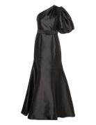 Alaia Shoulder Mermaid Maxi Dress Malina Black