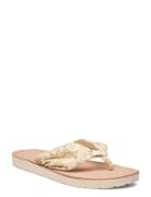 Th Emblem Elevated Beach Sandal Tommy Hilfiger Beige