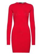 Pointelle Knit Mini Dress ROTATE Birger Christensen Red