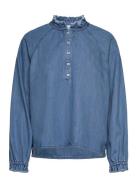 D6Leah Denim Boho Blouse Dante6 Blue