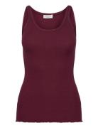 Rwbelle U-Neck Strap Elastic Top Rosemunde Red