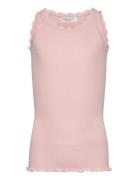 Beatha Silk Top W/ Lace Rosemunde Kids Pink