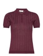 Knit Polo Rosemunde Burgundy