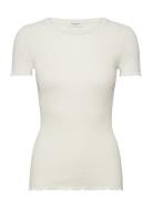 Rwbernadine Ss O-Neck T-Shirt Rosemunde Cream