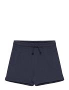 Cotton Shorts With Elastic Waist Mango Navy