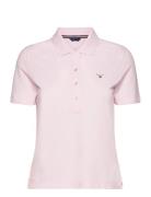 Emb Original Shield Pique Polo GANT Pink