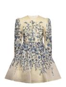 Leoni Silk Blend Mini Dress Malina Blue
