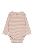 Body Ls Striped Rib Huttelihut Pink