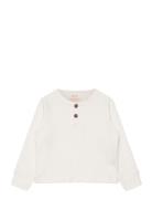 Rib Jersey T-Shirt W. Ls Copenhagen Colors Cream