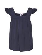 Vmrusk Ss Top Wvn Girl Vero Moda Girl Navy