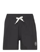 Swim Shorts, Solid Color Kids Black