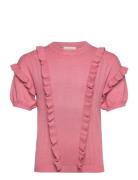 Pullover Ss Pointelle Creamie Pink