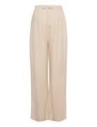 Mlsilvia Wo Pants Hw Mamalicious Beige