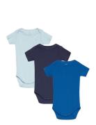 3 Pack Rib Jersey Short Sleeve Body Copenhagen Colors Blue