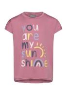 Long T-Shirt W. Print -S/S Color Kids Pink