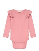 Body L/S Modal Frill Petit Piao Pink