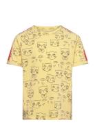 Cathlethes Aop Ss Tee Mini Rodini Yellow