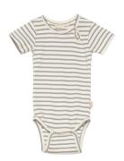 Body S/S Modal Striped Petit Piao Blue