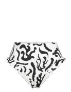 Debbie High Rise Bikini Bottoms Malina White