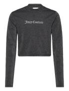 Lurex Jersey Turtle Neck Ls Top Juicy Couture Grey