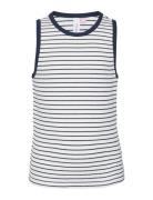 Vmvio Striped Sl Top Jrs Girl Vero Moda Girl White