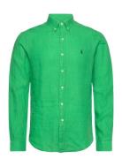 Slim Fit Linen Shirt Polo Ralph Lauren Green